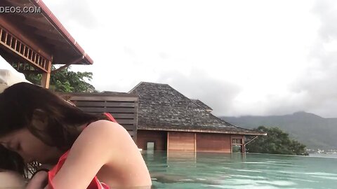 Asian Couple 21 (Suck and fuck in a pool)