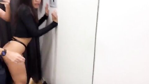 WMAF 18 (Asian chick fuck white cock in dressing room)