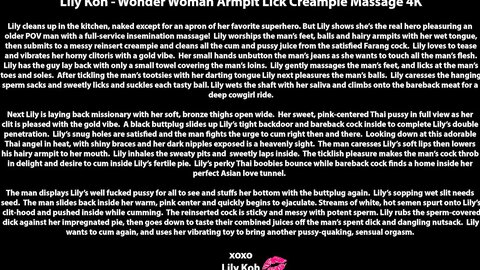 Wonder Woman Armpit Lick Creampie Massage