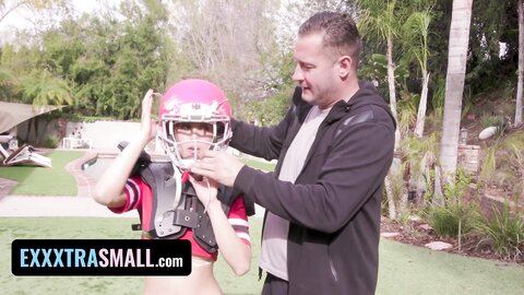 Busty Petite Asian Football Player Alexia Anders Gets Sweaty With Her Hunk Boyfriend Exxxtra Small