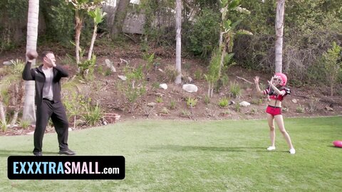 Busty Petite Asian Football Player Alexia Anders Gets Sweaty With Her Hunk Boyfriend Exxxtra Small