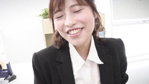 Satomi New Employee Office Threesome