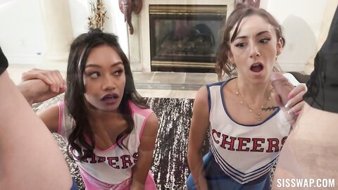 Dani Blu Amp Jade Kimiko The Cheerleaders Plan