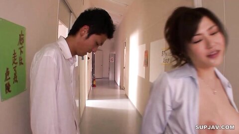 Nymphomaniac teacher teaches her students how to satisfy her (Remembering Anri Okita)