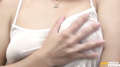 Horny Japanese Babe Takes A Shower And Plays With Her Bush