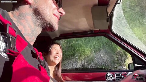 Emiri Momota Lost Tourist Fucked by Euro Taxi Driver