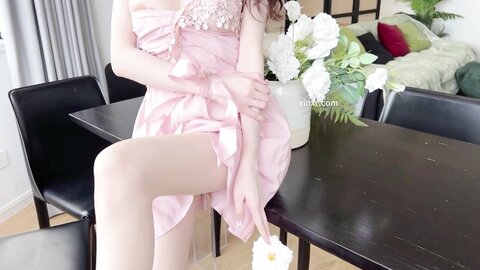 白小蝶 NO.003 内购无水印 粉色仙女裙 无内肉丝 [83P-852MB] (2)